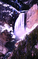 Yellowstone National Park Montana Waterfall